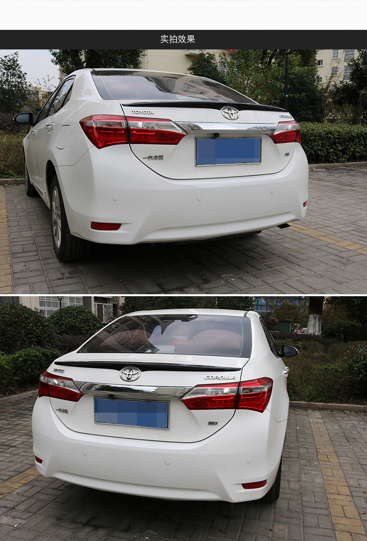 14-17 mới Corolla sửa đổi đuôi Toyota Ralink đuôi sơn miễn phí cánh điều khiển động cơ kép chuyên dụng duoi ca xe oto