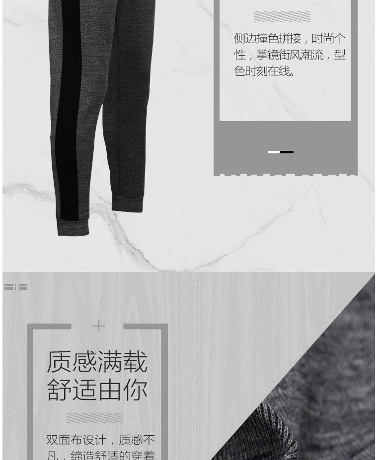 Quần lửng ống quần nam Ning Ning 2019 xuân mới Wade cách quần thể thao kín quần cotton giản dị - Quần thể thao quần short the thao nữ adidas