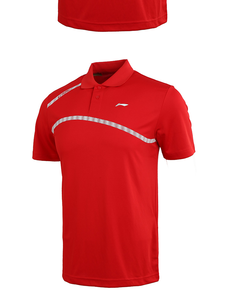 Polo sport homme LINING APLJ185 en coton - Ref 551535 Image 11