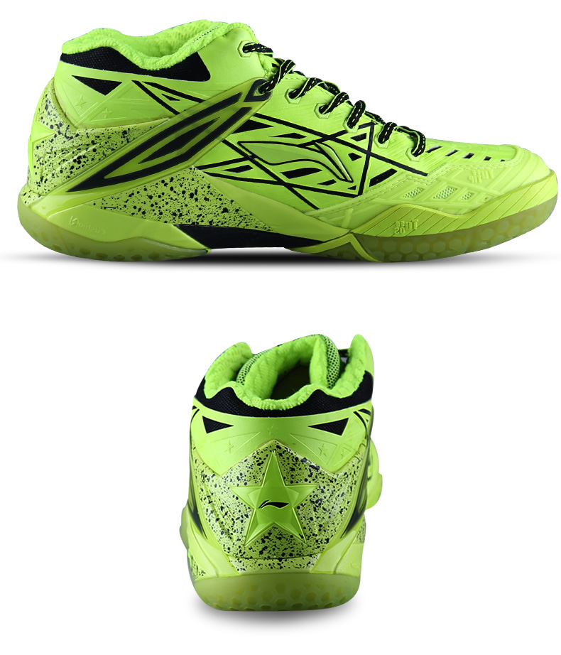 Giày cầu lông Li Ning giày nam mùa hè thoáng khí cạnh tranh rồng thoáng khí sốc tập luyện chuyên nghiệp đích thực - Giày cầu lông giày thể thao gucci