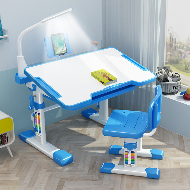 Children study desk book table and chairs suit elementary school children home minimalist study table Job table can lift desk