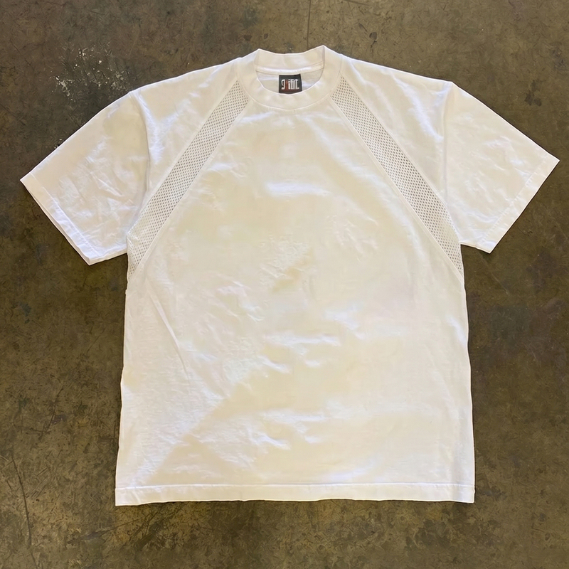 Earn Money to Buy a Sports Car: Men's Summer Mesh Breathable White T-Shirt with Ice Silk Quick-Dry Short Sleeves and Cool Half-Sleeve Design
