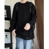 Белый летний приятный телу хлопковый лонгслив, в американском стиле, короткий рукав