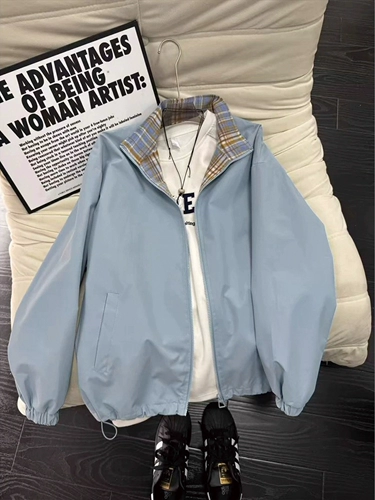 Куртка, бейсбольная форма, осенняя, в американском стиле, изысканный стиль