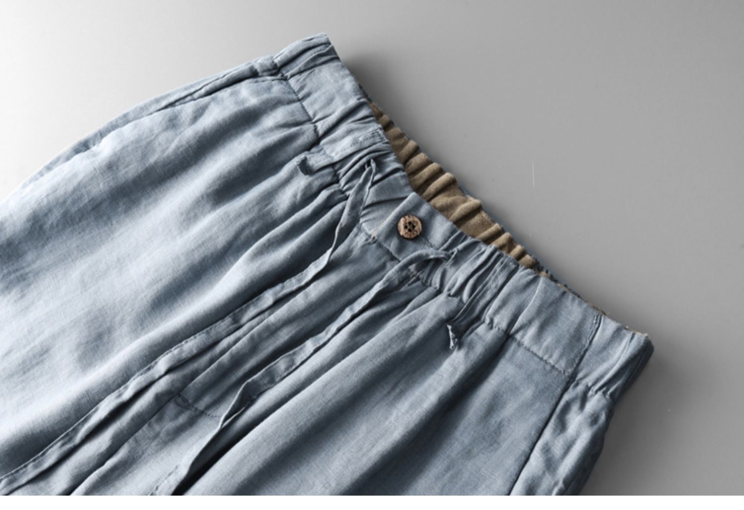 Mùa hè 2019 nam mới lanh quần linen chân lỏng quần cotton kích thước lớn quần linen lanh quần thường - Crop Jeans sịp nam