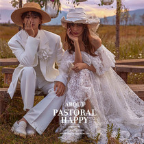 Movie House Themed Wedding photography Clothing lovers Write a real Foreign View Brigade slapping Street Art Photo Gown 2021 New