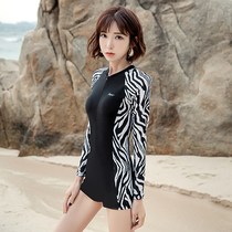 Swimsuit female summer 2021 new hot spring belly thin one-piece swimsuit Korean ins Sports conservative swimsuit