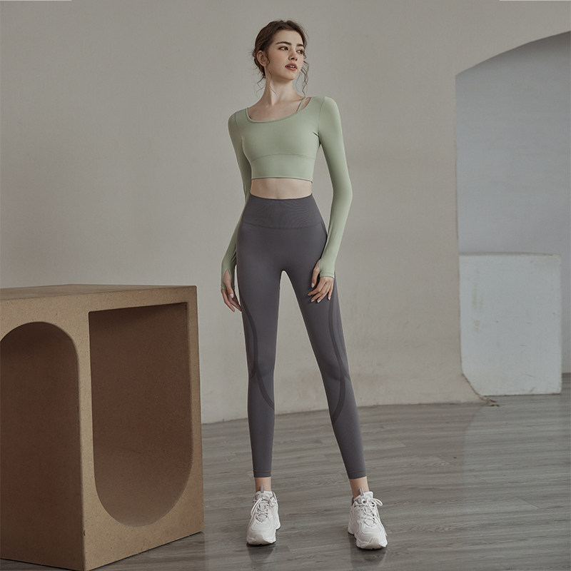 Yoga Suit Women Running Sports Fitness Wear 2021 New Fashion Temperament Fairy gym gym Tailor-made Summer Clothing