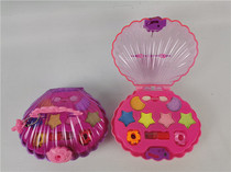 Childrens cosmetics Princess make-up shell box set little girl toy washable lipstick eye shadow toy
