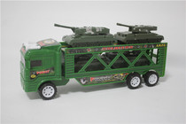 Childrens habitual trustee truck King truck wears 4 tanks double-deck large cargo transporter