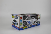 3D light music Electric toys Electric simulation police car Vientiane car will turn the siren stall hot sale