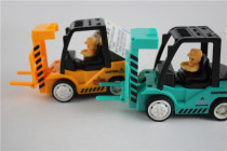 Childrens toy inertial sliding engineering vehicle model plastic trumpet forklift new educational toy vehicle inertial power