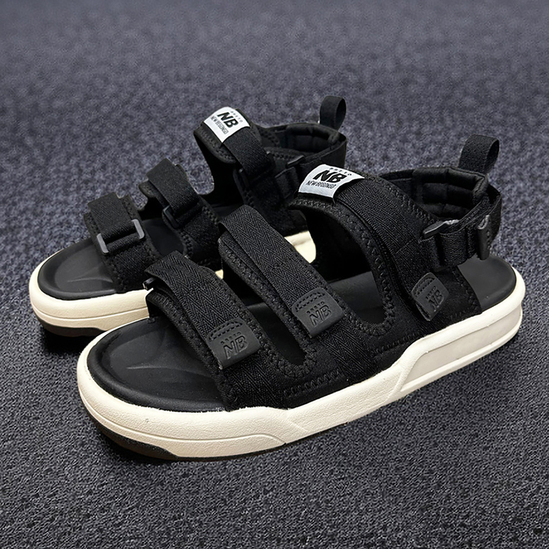 Authentic Nb Sandals Men's Summer New Velcro Sports Beach Shoes Women's Classic Outdoor Dual-Use Slippers Couple