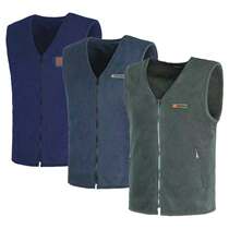  New velvet vest fleece cold-proof and warm zipper warm vest waistcoat navy blue velvet vest