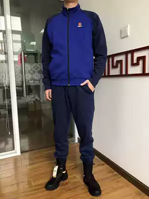 2019 New fire long sleeve physical training uniform military fans quick running sports Spring and Autumn flame blue physical clothing men