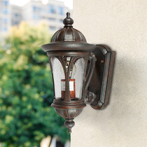 Eurostyle Outdoor Outdoor Aluminum Wall Lamp Garden Villa Waterproof Imitation Antique Landscape Courtyard Light Balcony Aisle Hallway