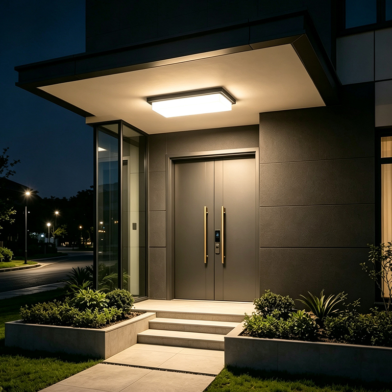 Modern Minimalist Ceiling Light for Entrance, Hallway, Eaves, Balcony, Outdoor Waterproof, Insect-Proof, Super Bright Square Light