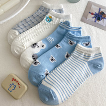Cute Cartoon Socks Children Short Socks Ins Chains South Korean Women Sox Shallow Mouth Pure Cotton Low Bunch Spring Summer Boat Socks
