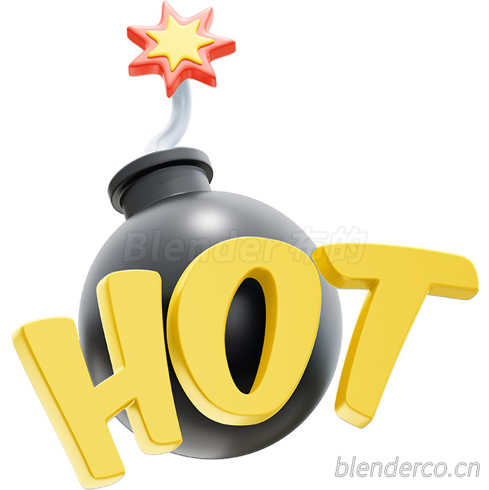 布的blender模型-SALE标语3D模型011