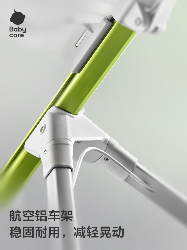 Babycare Lightweight Stroller with Integrated Hugger Seat, Foldable Newborn Baby Stroller