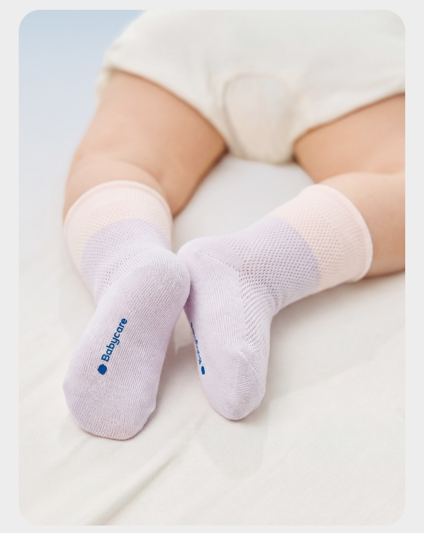 babycare婴儿袜子薄款女童棉袜新生儿男童地板袜宝宝儿童袜夏季 — 24