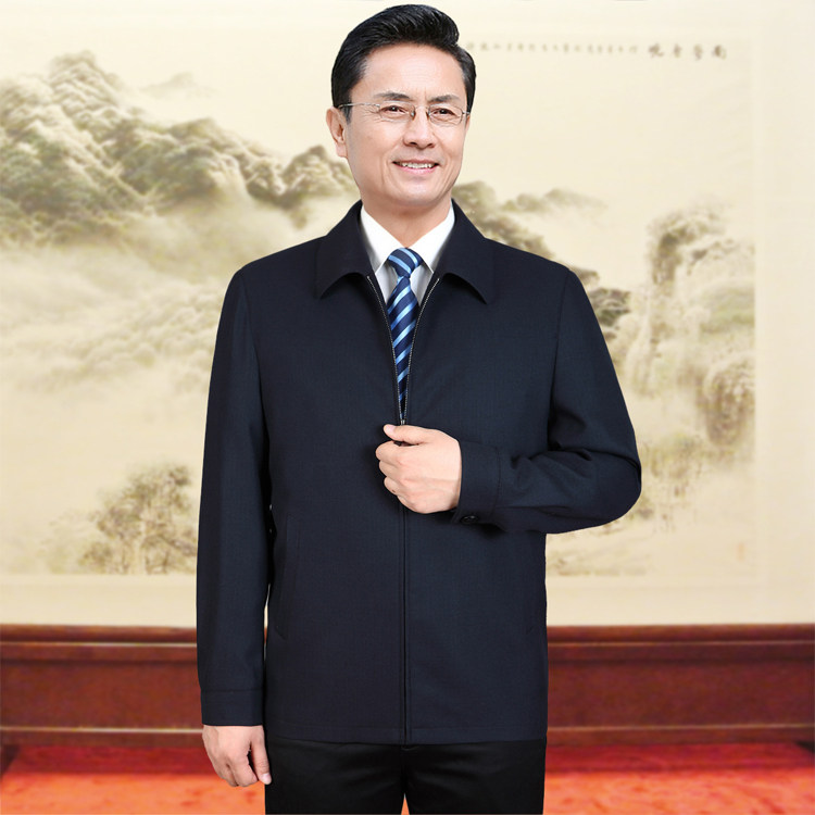 Cadre jacket coat civil servant official secretary leadership executive men's clothing spring and autumn thin section middle-aged and elderly father's clothing