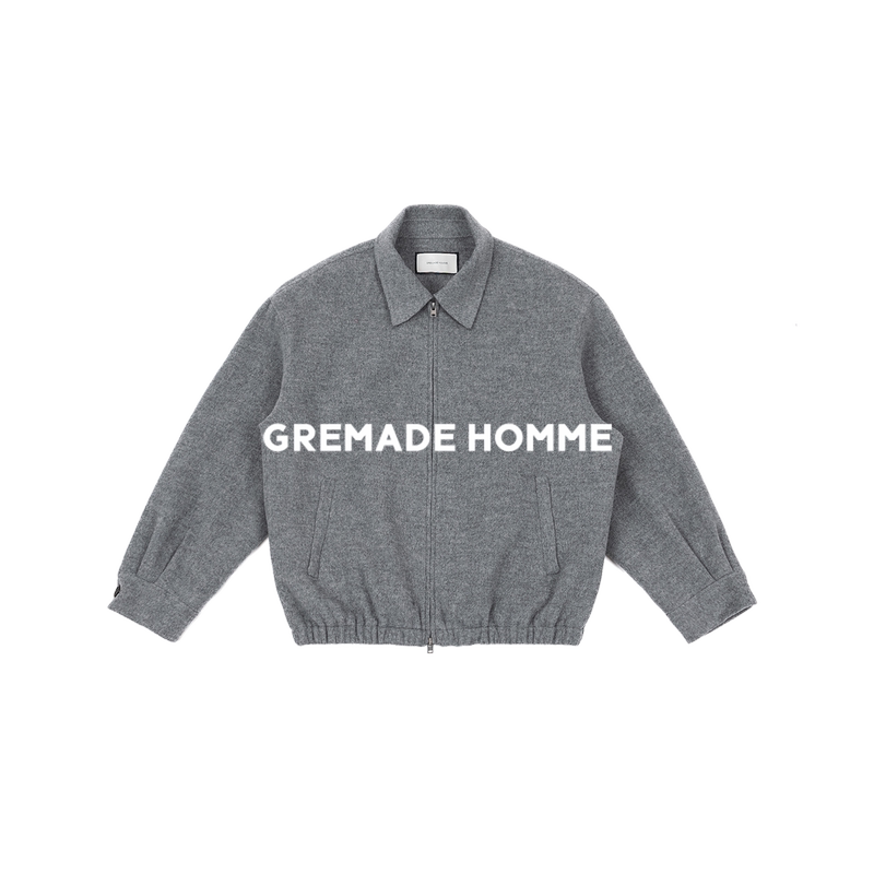 Gremade All-Wool Double-Sided Nylon Balloon Cuff Short Lapel Jacket