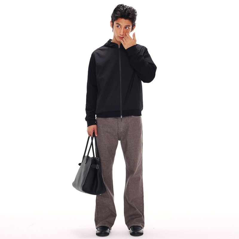 Gremade Italian Limonta Spliced Stretch Knit Urban Light Outdoor Hooded Sports Jacket