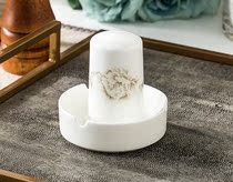 Jingdezhen ceramic ashtray tableware set accessories Peerless beauty toothpick tube