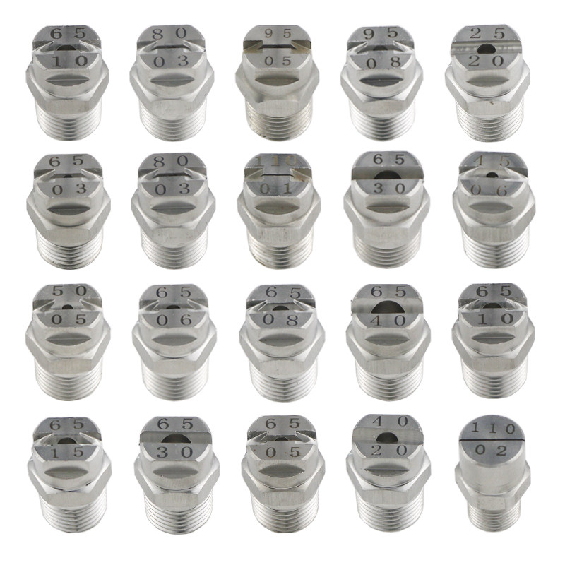 304 stainless steel nozzle nozzle V - shaped CC fan cleaning machine nozzle industry spray - washing machine