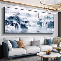 Fuchun Mountain Residence Picture Cross Stitch 2024 New Thread Embroidery Living Room Large Landscape Painting Scenery Chinese Style Handmade Embroidery