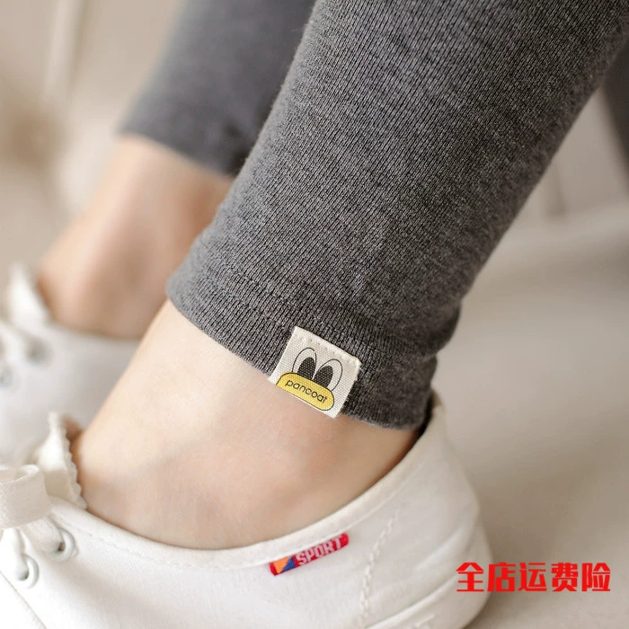 Bà bầu mùa hè bà bầu quần legging xuân hè quần cotton bà bầu nâng bụng quần mang thai quần mỏng phần thủy triều mẹ - Phụ nữ mang thai quần / quần bụng