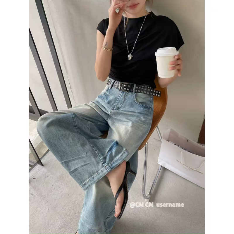 Fan Enqi【Thirteen Lines cm Rabbit House@Ready Stock】06.13 Women's Pants # Aa18 Randomly Sends a Belt