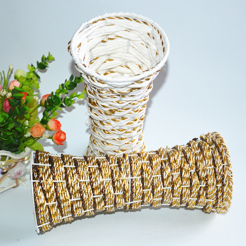 Sản phẩm mới Hoa lụa cắm hoa chậu hoa chậu nhân tạo như bình hoa 28cm - Vase / Bồn hoa & Kệ giỏ treo ban công