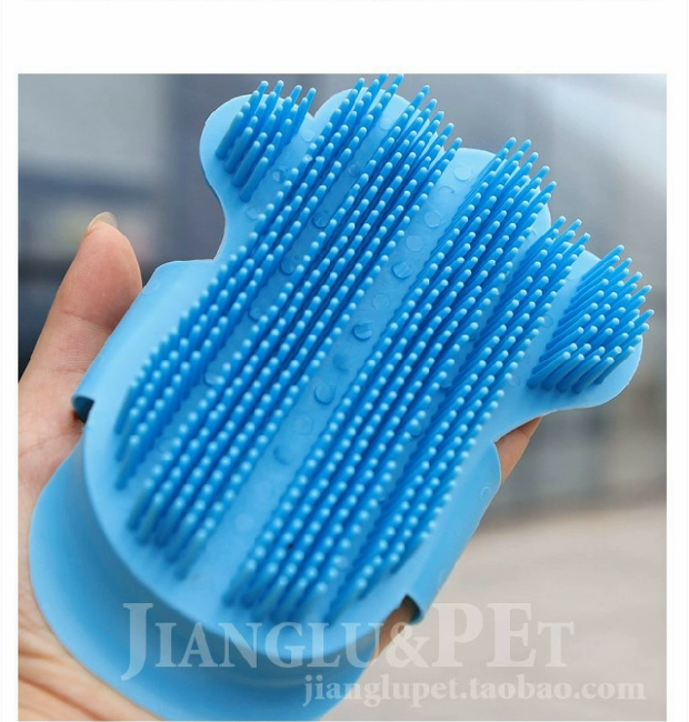 Pet Bath Găng tay Puppy Dog Bath Brush Bath Bath Bath Massage Kitty - Cat / Dog Beauty & Cleaning Supplies