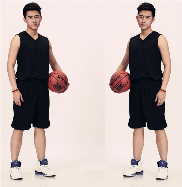 Đen quần áo bóng rổ phù hợp với nam giới và phụ nữ jersey đào tạo cạnh tranh vest thể thao thoáng khí nhóm mùa hè mua tùy chỉnh số in ấn quả bóng rổ giá rẻ