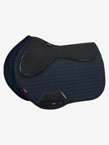 British LeMieux self-cooled single-sided silicone obstacle saddle pad