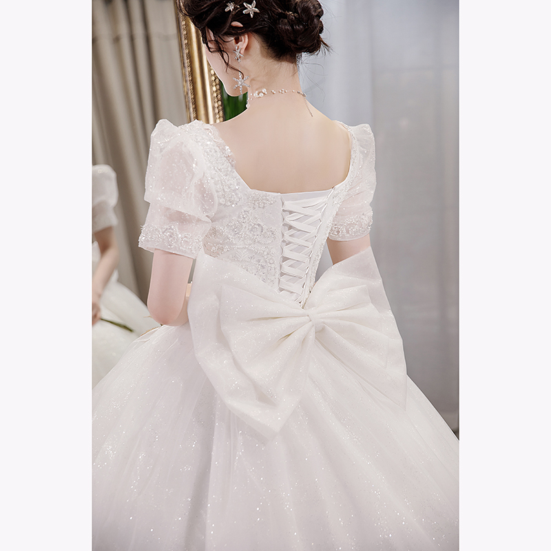 French main wedding dress 2024 new bride's escape princess goes out to go out to gauze a small pregnant woman with high sense of high -level sense 2023 French main wedding dress 2024 new bride's escape princess goes out to go out to gauze a small pregnant woman with high sense of high -level sense 2023