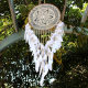 Dream Catcher Large Ornament Wedding Wedding Props Decoration White Feather Pendant Supplement Dream Net Creative Handmade Wall Hanging