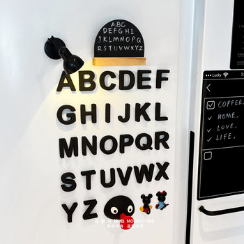 Letter magnetic refrigerator magnet security door name abbreviation