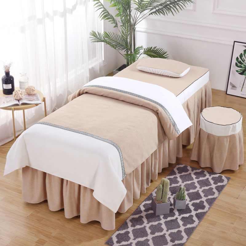 Cotton Hemp Beauty Bed Four Pieces Of Beauty Bed Cover All Season Universal Beauty Bed Goods Bed Cover Fumigation Bed Cover With Core