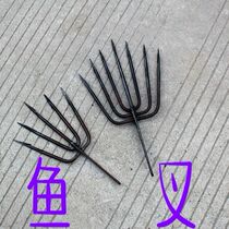 Iron harpoon head old-fashioned handmade harpoon stainless steel head telescopic rod plug fish artifact fish fish plug steel fork five-tooth thorn