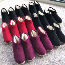 Sichuan chicken shoes chicken shoes anti-skid and waterproof wearing explosive female hand-made cotton shoes traditional old-fashioned warm and plus-woven