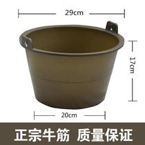 Construction site cement bucket mortar bucket plastic bucket manure bucket beef tendon bucket agricultural vehicle large round portable ash bucket thickened