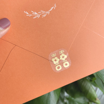 Original new print Kim Heinebook invites Cambodia Envelope Closure Sticker envelope with a signed and circular sticker