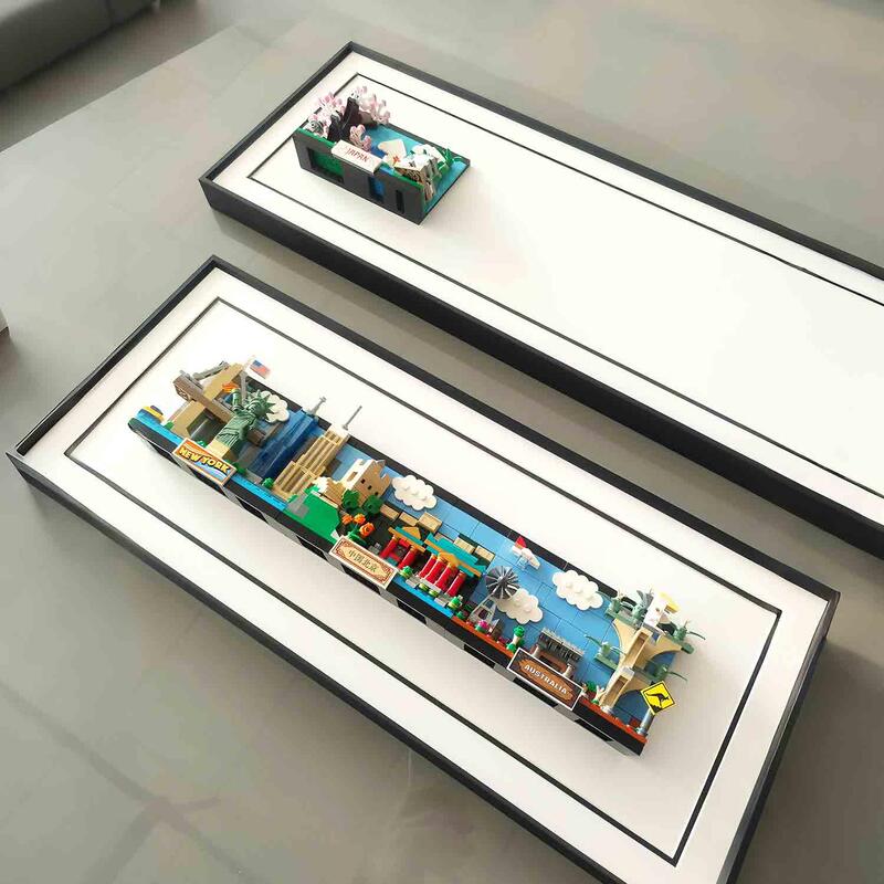 City Postcard Lego Storage Photo Frame Mounting Stereo Picture Frame Aluminum Alloy Simple Wall Hanging Lego Display Photo Frame City Postcard Lego Storage Photo Frame Mounting Stereo Picture Frame Aluminum Alloy Simple Wall Hanging Lego Display Photo Frame
