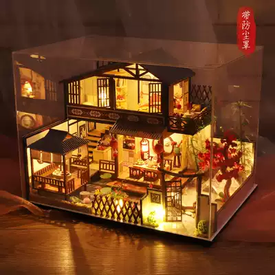 3D puzzle wooden model toy house handmade DIY hut adult difficult birthday gift