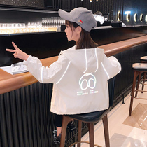 Girl Jacket Spring Dress 2022 New Internet Red Children Dress Spring Autumn section Han version Ocean Gas Girl Casual Jacket Blouse