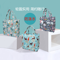 Handbag womens fashion waterproof mom bag out canvas bag tote bag simple handbag lightweight bento bag small
