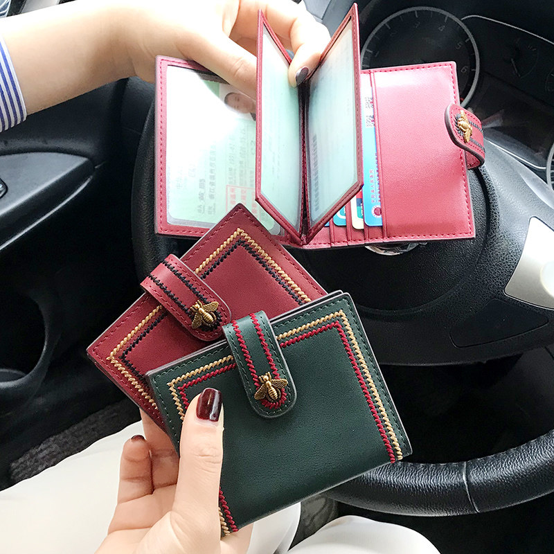 Driver's license driving license two-in-one leather leather female ultra-thin net red motor vehicle protective cover simple ins driver's license